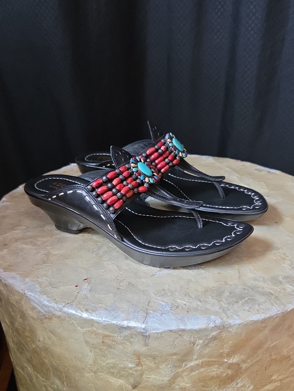 Donald J. Pliner thong wedge sandals